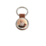 LLAVERO PIEL Y ACERO MARRON_1
